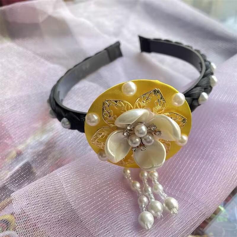 Koreanischer Hanbok Prinzessinnen Haarblumen Tanz Stirnband