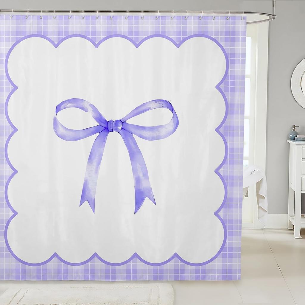 Kids Cherry Bathroom Shower Curtain Set Cherry Pattern Shower Curtain Boys Girls Cute Fruit Bath Curtain for Cartoon Fruit