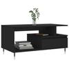 Coffee Table Black 90x49x45 Cm Wood Based Material