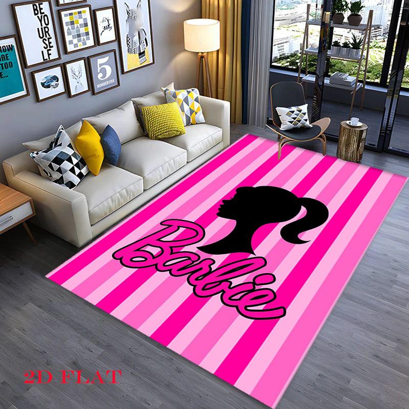 Classic Barbie Blonde Character Art Carpet Home Decor Suitable For All Seasons Gift Bathroom Mat Fashion