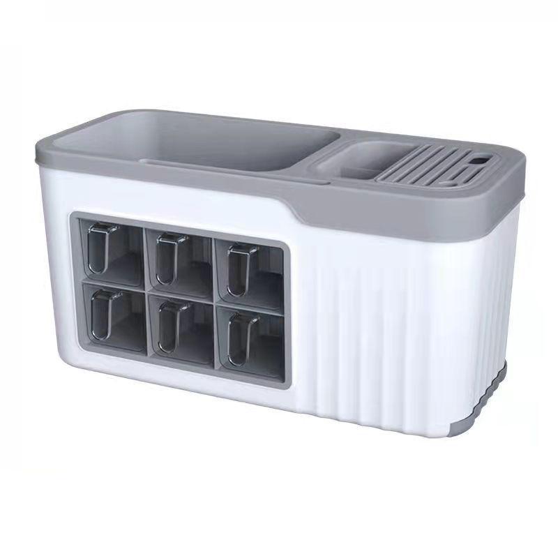 Kitchen Spice Rack Plastic Floor Spice Storage Rack Multifunctional Knife Rack Oil And Salt Sauce And Vinegar Organising Storage Racks