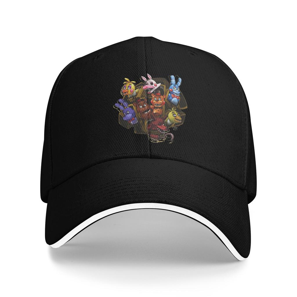 Roxanne Wolf Pride Fnafed Baseball Caps Hip Hop Game Sandwich Hats Unisex Style Adjustable Sun Cap Workouts
