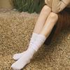 biarritz socks [3SET] Four seasons shirring loader knee socks 7 colors