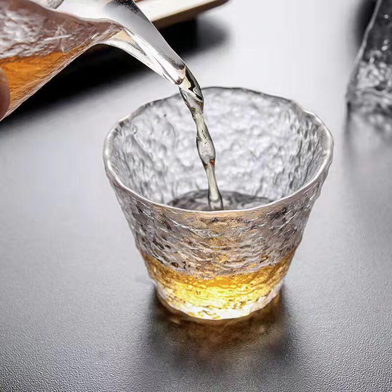 JIUMUQING Glass Kung Fu Tea Cups & Mats