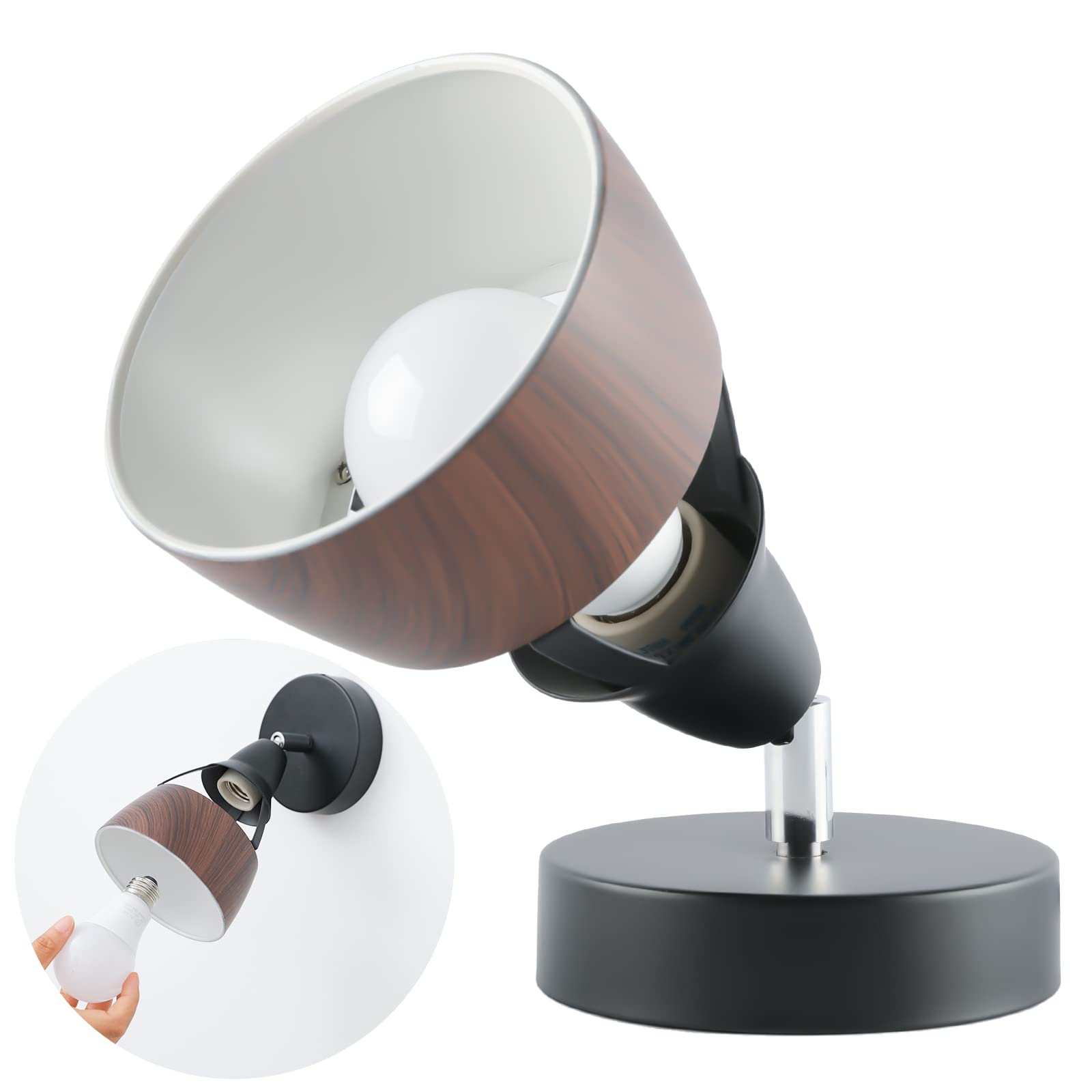 

Jiya Floor Lamp, Table Lamp, Floor Stand, E26, Single Light, Wall Mountable, LED Bulb Compatible, Spotlight, Bracket Light, Wall-Mounted Light,