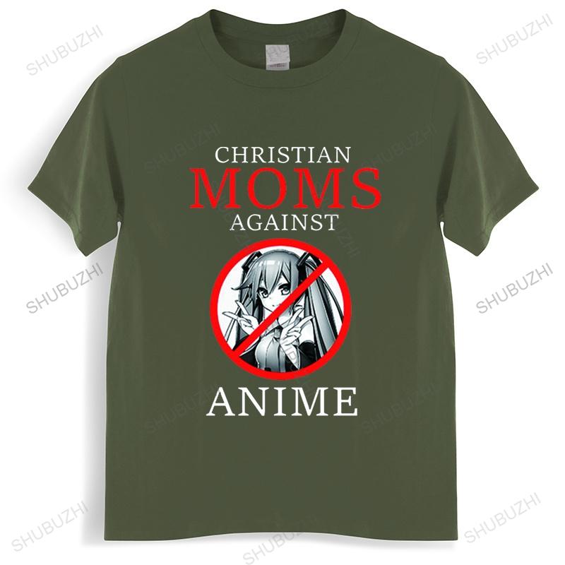 New Arrived Christian Moms Against Anime Comfortabled Couple Tees Hip Hop T-Shirts Streetwears Unsiex Clothes New Clothing