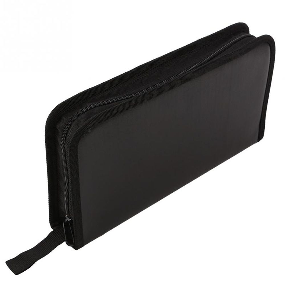 For VCD DVD CD Holder Faux Leather Carry Pouch Storage Case Disc Wallet Box Organizer Carry Bag