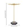 Detachable Jewelry Stand with Rotating Top Sturdy Metal Display Hooks Elegant