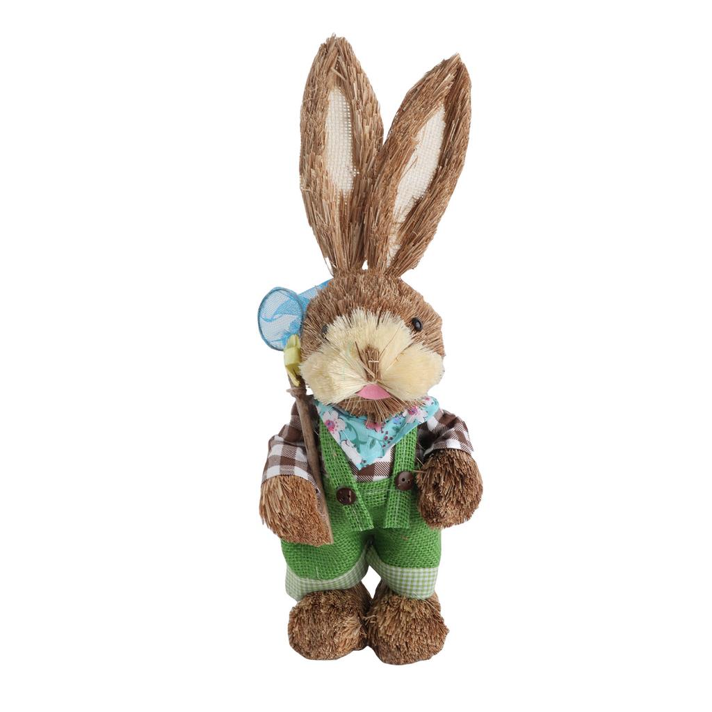 Decoratiuni de Paște Simulare Iepure de Paie Iepuraș Încântător Articole de decor de sărbători rafinate pentru copii