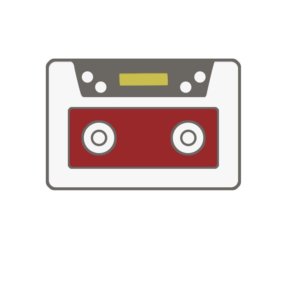 Retro Cartoon Cassette Tape Ornament Brooch – Artistic Old Object Telephone Display Badge