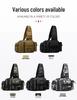 Men's Large Capacity Crossbody Fishing Tackle Bag - Multifunctional Chest Bag for Outdoor Use