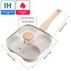 Nonstick Mini Frying Pan with Lid Aluminum Alloy Breakfast Skillet for Eggs Cooking
