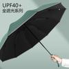 Reverse umbrella reinforced wind and rain dual-purpose three-fold sun umbrella male large double car umbrella
