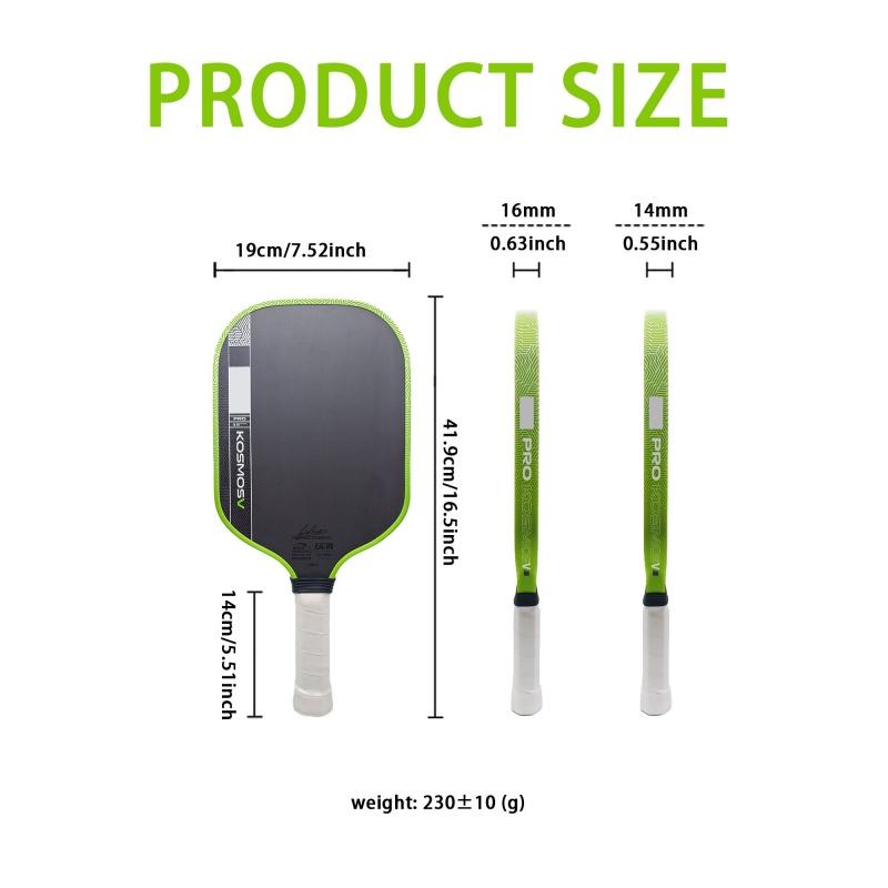 GEN5 Pickleball Paddle T700 Carbon Fiber Honeycomb Core 16mm Professional Hot-pressed KineticFrame Propulsion Core