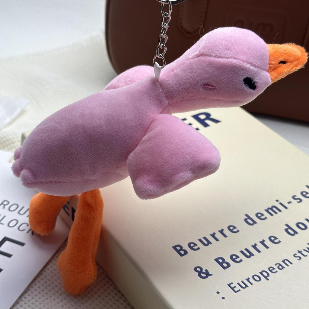 Cross-border Large Goose Plush Keychain and Doll Pendant