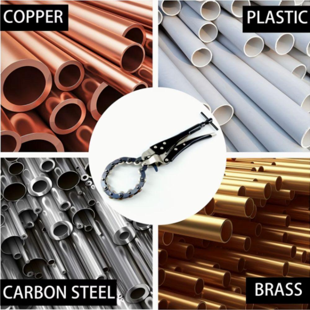 Carbon Steel Chain Pipe Cutter Rolling Pipe Cutting Tool Multi-Wheel Cutter  Three-Way Catalytic