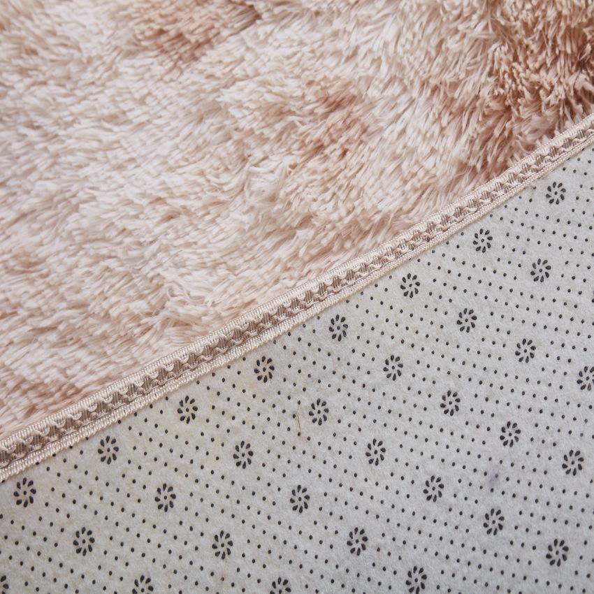 Huňatý koberec do obývacího pokoje Pohovka Barvené plyšové Koberce do ložnice Měkké pohodlí Dekor u postele Neklouzavá dětská podlaha v ložnici