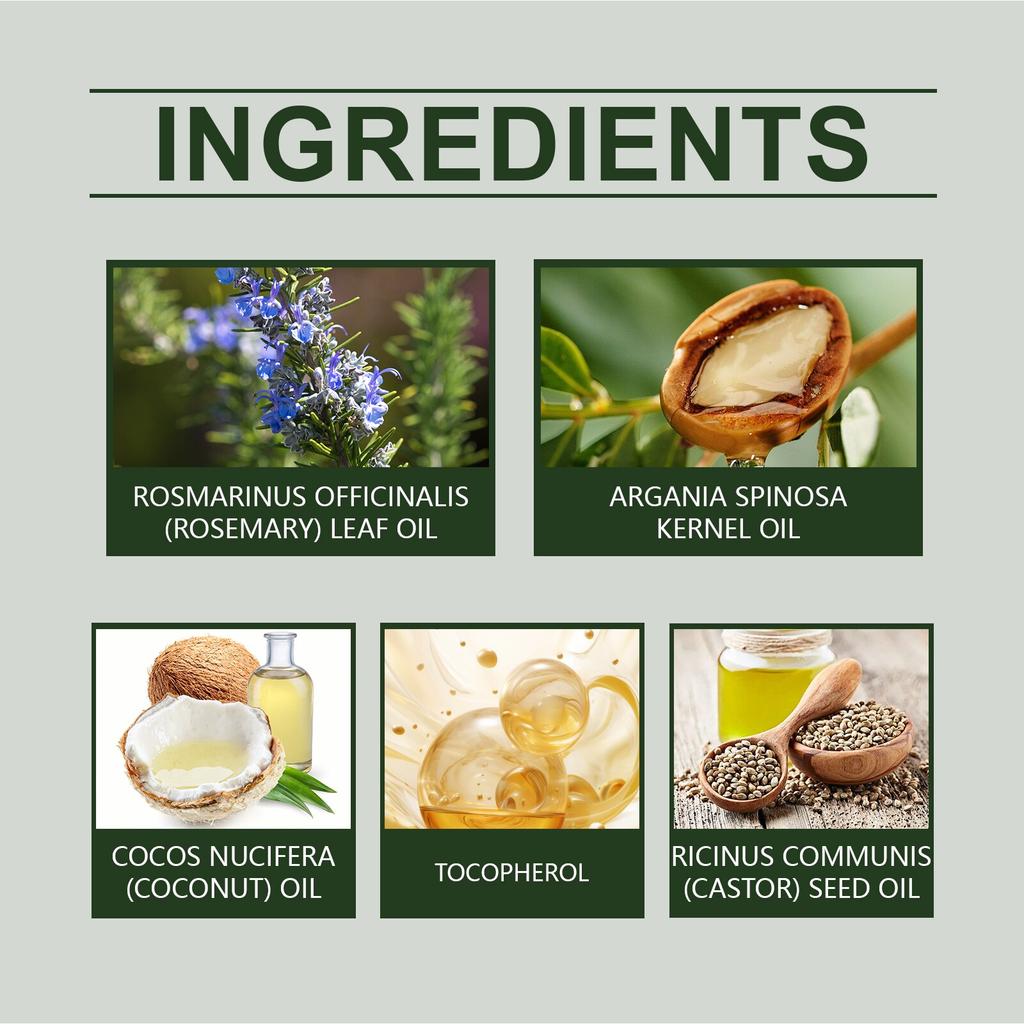 Rosemary Essential Oil for Hair Care Moisturize Strengthen Roots Scalp Treatment 30ml