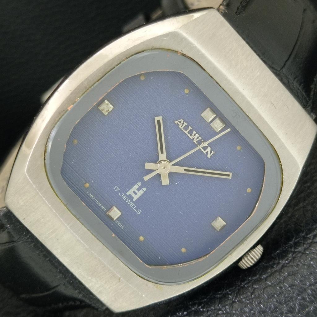 

VINTAGE ALLWYN 6300A HAND-WINDING INDIA MENS ORIGINAL DIAL WATCH a706119-1