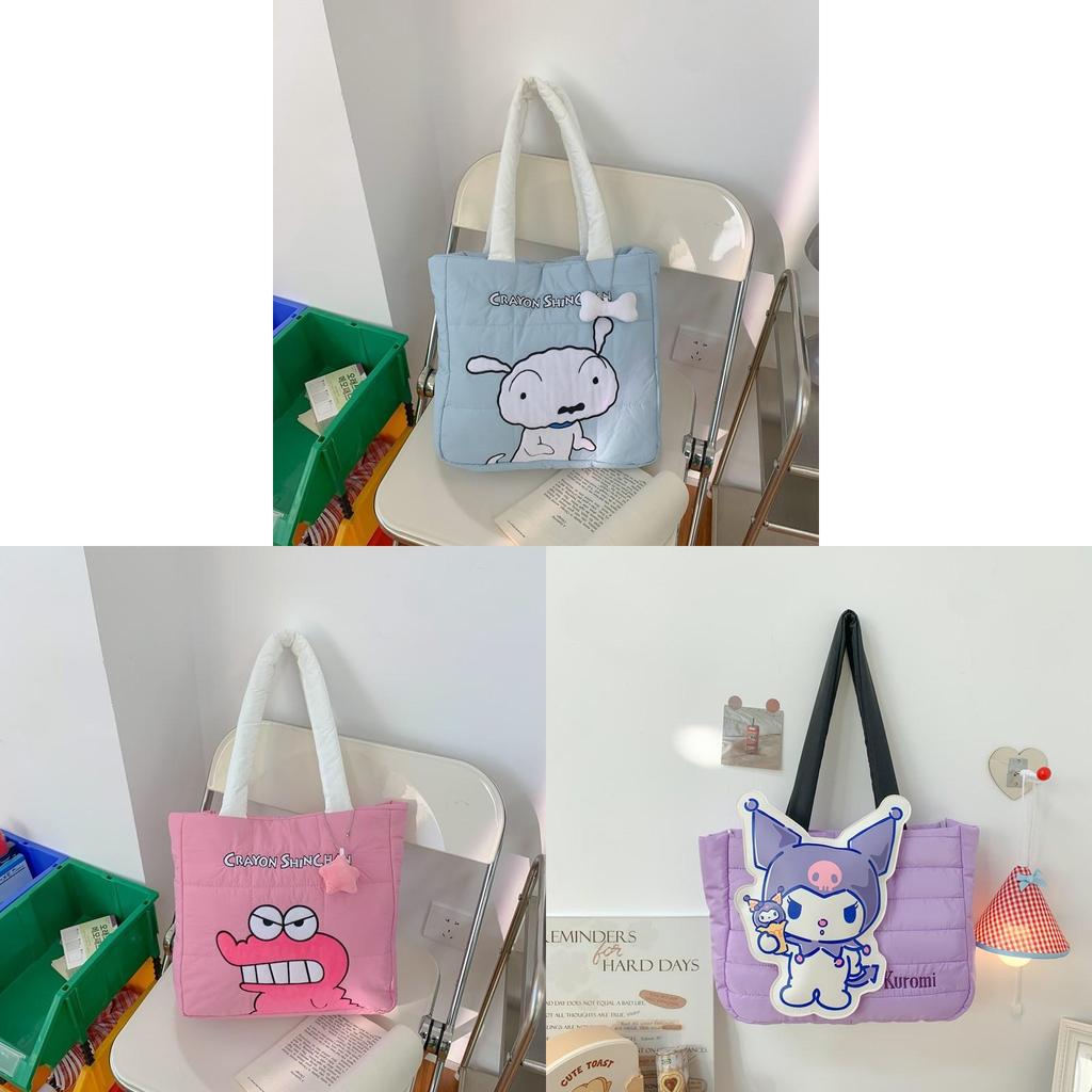 Cute Bunny Canvas Tote Bag With Magnetic Closure For Daily Use And Students