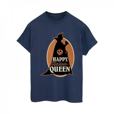Camiseta feminina/feminina Villains Hallow Queen Cotton Boyfriend