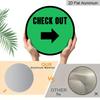 2D Flat 1pc Green CHECK OUT Direction Sign, CHECK OUT Right Arrow Sign, Easy-to-See Cashier Guide for Small Business & Retail Shop, Wall Decor for