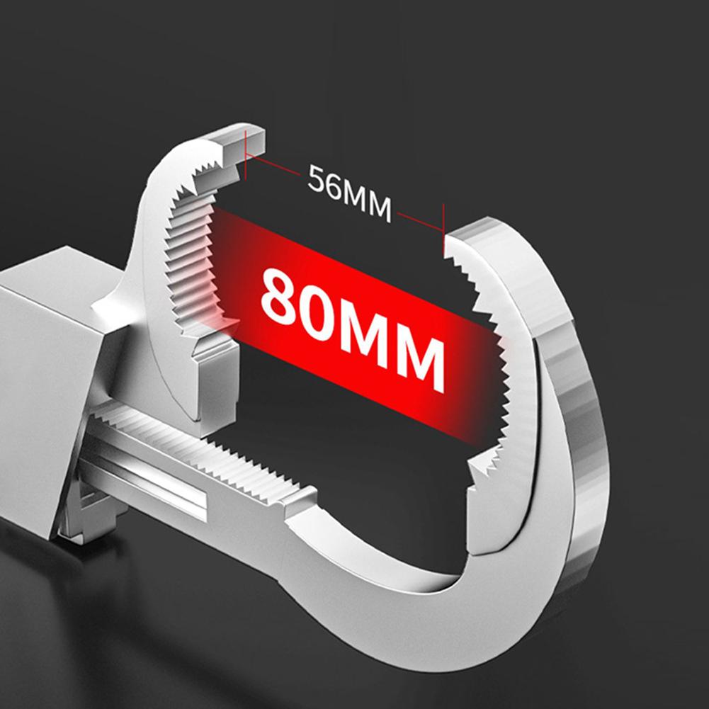 Adjustable Wrench Multifunctional Universal Double Ended Aluminium Alloy Open End Spanner Water Pipe Wrench Bathroom Repair Tool