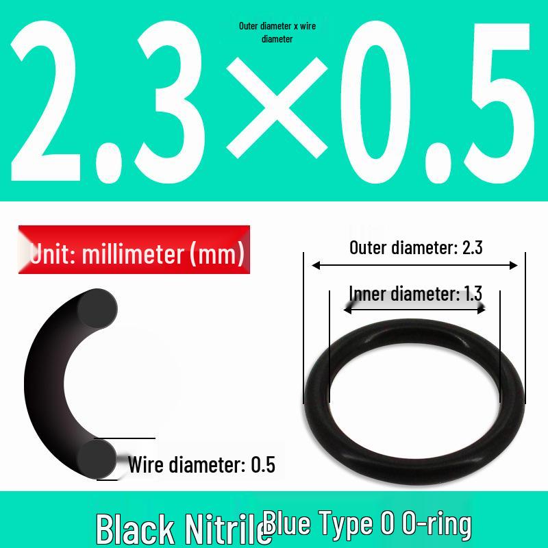 Durable Nitrile Rubber O-Ring, Wire Diameters 0.4-0.8mm, Waterproof & Wear-resistant Sealing Ring
