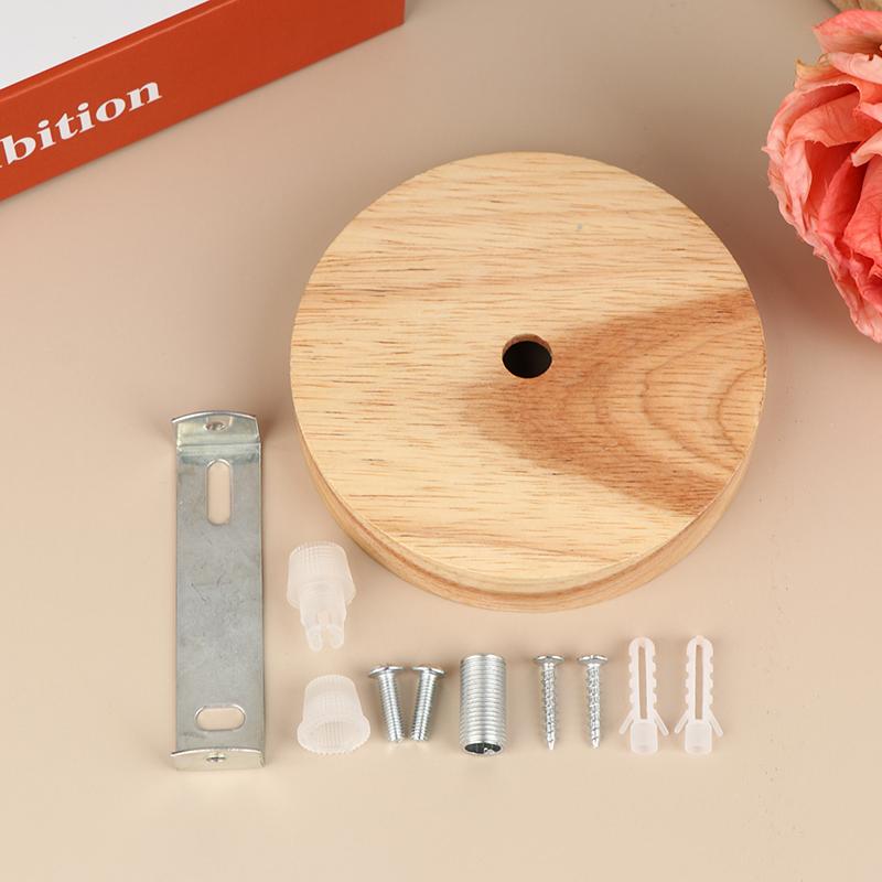

10/12 см Деревянное основание лампы Современская потолочная пластина Деревянный потолочный держатель Подвесной светильник Фитинг Основание люстры Аксессуары для DIY освещения
