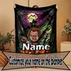 Custom Name Personalized Bride of Chucky Print Blanket, Home Decor, Bedroom, Sofa, Camping, Couch, Gifts for Birthday Christmas