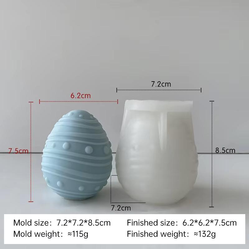 

DIY Easter Egg Silicone Candle Mold Handmade Aroma Plaster Resin Ornaments Molds Easter Decoration Crafts Making Mould