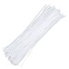 100pcs Cable Ties 250lbs Tensile Strength Extra Long Heavy Duty Nylon Ties for Indoor Outdoor White