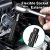 1/2 Inch Flexible Shaft Extension Bendable Soft Connecting Rod Torque Socket Ratchet Extender Automotive Repair Mechanical Bendable Screwdriver