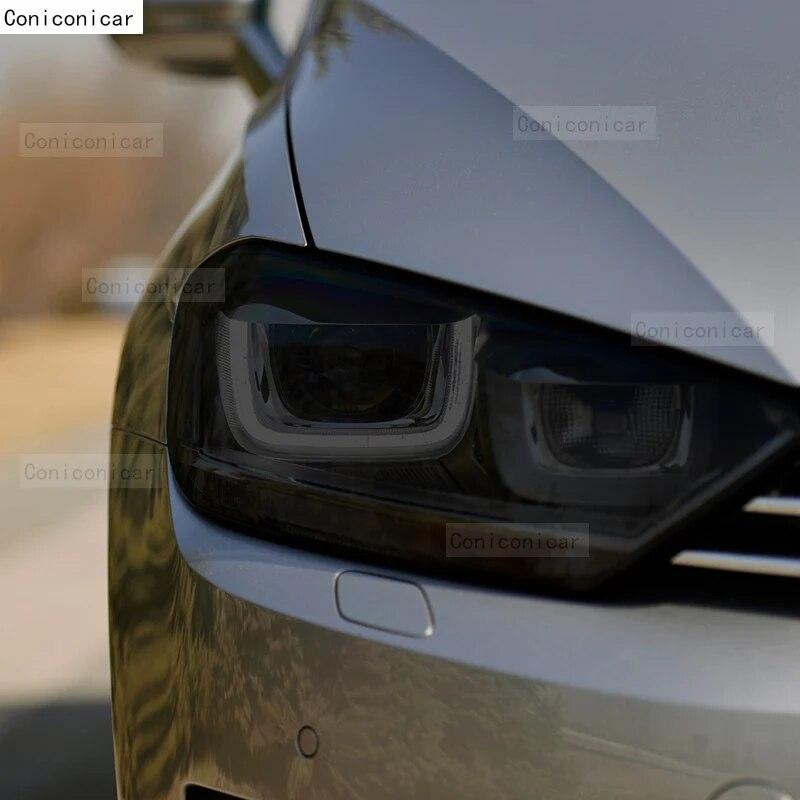 Car Headlight Protection Tint Anti-Scratch Black Protective Film TPU Stickers For Volkswagen VW Golf 7 MK7 2014- Accessories