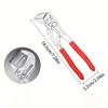 7/10/12-Inch Adjustable Groove Joint Pliers,Ratchet Locking Mechanism, Heavy-Duty Metal Plumbing Tool for Tightening and Loosening Fittings