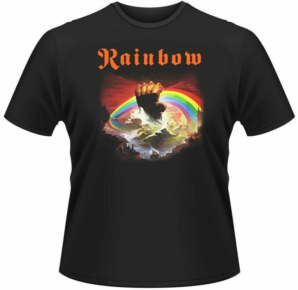 

Черная футболка унисекс Rainbow Rising Classic Rock S