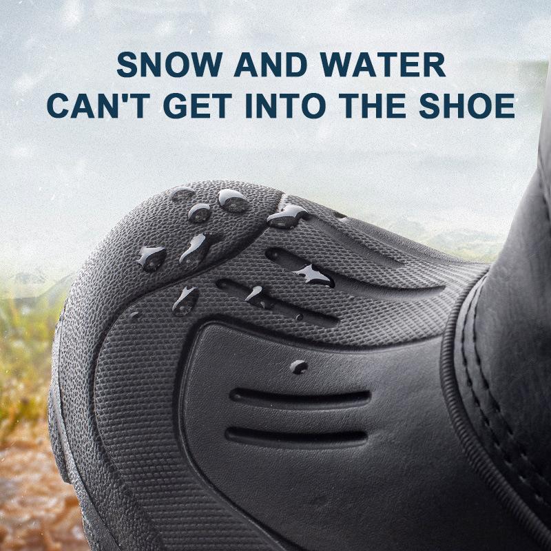 Mode Übergröße 46 Winter Schneestiefel Wasserdicht Herren Warm Plüsch Schneestiefel Leicht Outdoor Rutschfeste Schuhe Herren Winterstiefel
