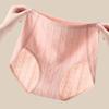 Lady Spring and Autumn Cotton Antibacterial Extension Crotch High Waist Belly Breathable No Trace Briefs