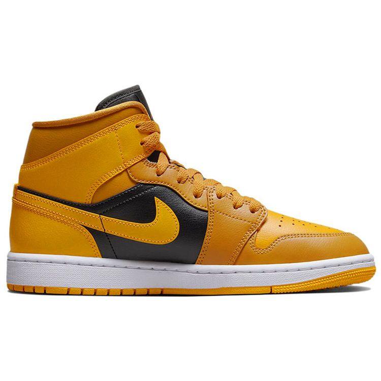 Sneakers da donna Air Jordan 1 Mid Chutney Oro Nero Bianco BQ6472-700