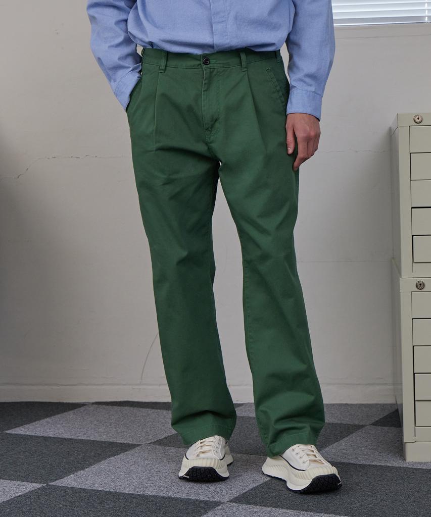 Ahidu Dual Banding Essential Chino Pants_Classic Green