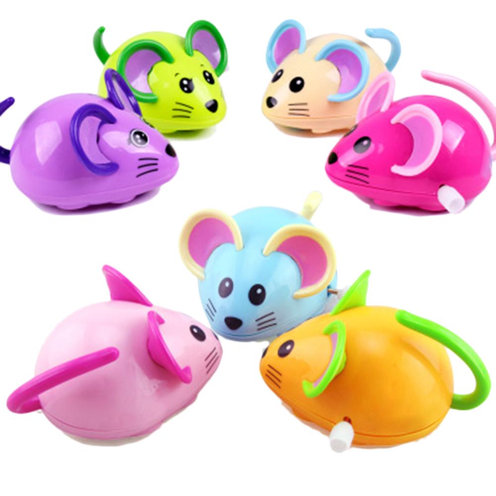 Cute Cartoon Rat Wind Up Toy Running Clockwork Mouse Educational Toy Kids Gift