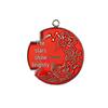 40mm Single-Sided Time Gem Pendant Keyring Ornament