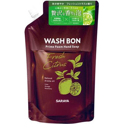 Washbon Prime Foam Fresh Citrus Náplň 500 ml Jiný typ pěny Mýdlo na ruce Po opláchnutí opláchněte pod tekoucí vodou. Jiný typ pěny