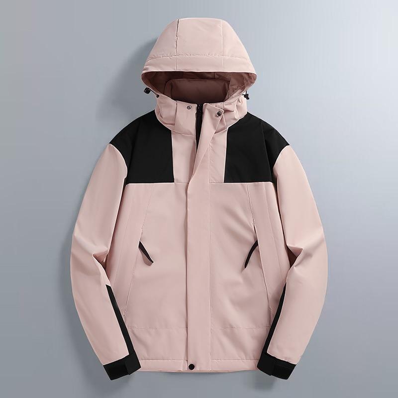 

Мужская стеганая куртка осень и зима новая хлопковая куртка ветрозащитная и водонепроницаемая мужская одежда красивая съемный капюшон мужская хлопковая одежда 5XL розовый