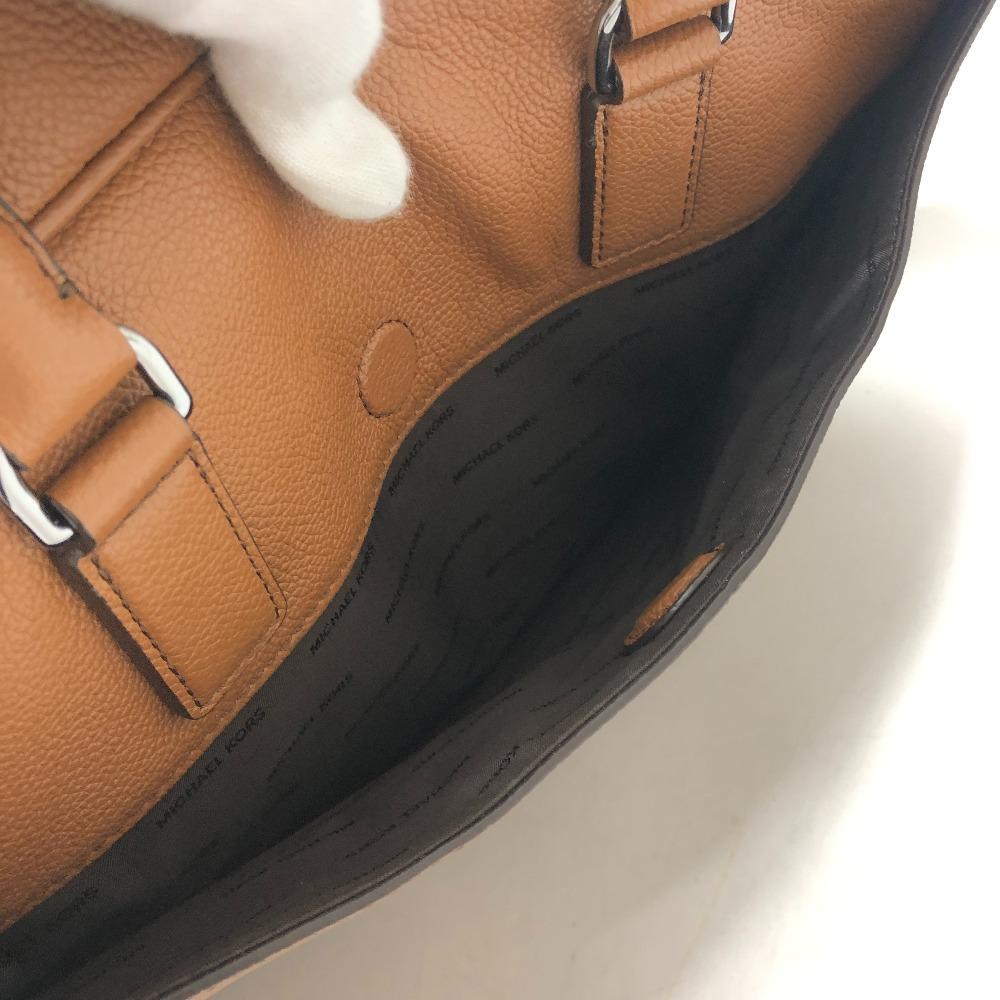 Michael Kors Logo Bag 2WAY Briefcase Document Bag Business Bag Leather Brown