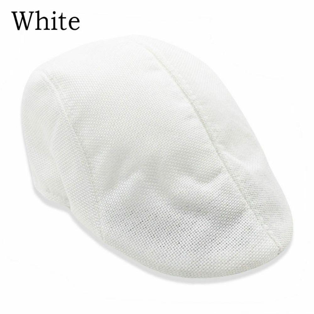 Outdoor Linen Beret Hat Vintage Golf Driving Hat Sun Hat Men Flat Cap