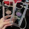 Applicable Iphone16Promax Rhinestone Flower Mobile Phone Case Apple 15 Luxury 13 Swan 12 Letters Plus Female