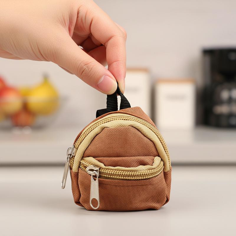 Reißverschluss Kleines Portemonnaie Schlüsselanhänger Mini Rucksack Anhänger Schlüsselanhänger Anhänger Taschenschmuck Schlüsselring Studenten Geschenk Zubehör