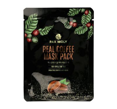 Pax Moly Real Coffee Mask Pack 25 Ml - Rejuvenating and Brightening Sheet Mask with Coffee Extract