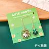 Cartoon Panda Metal Chain Bookmark, Student Cute Reading Page Holder, High Appearance Level Stationery Bookmark Small Gift